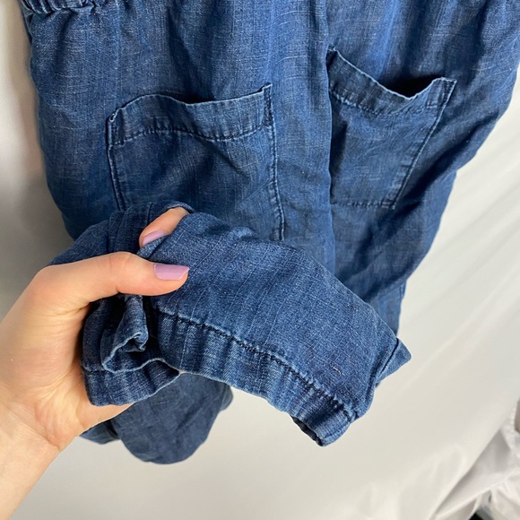Ann Taylor Loft Denim Coverall Jumpsuit Medium 🌿 - Picture 12 of 12